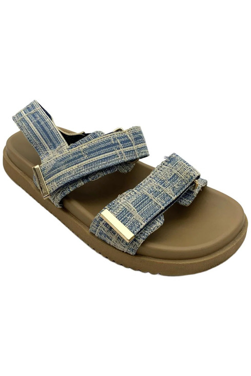 Masseys Shoes - Masseys Women's Jemma Sandals Denim Blue/Distressed - Medium